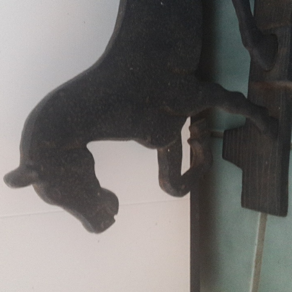 Black Cast Iron Horse Doorstop - Picture 3 of 3
